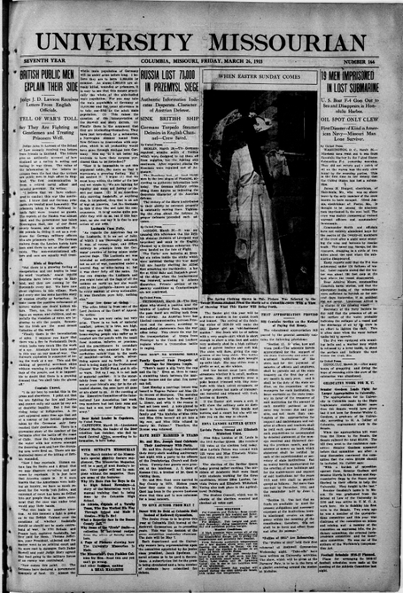 University Missourian 1915